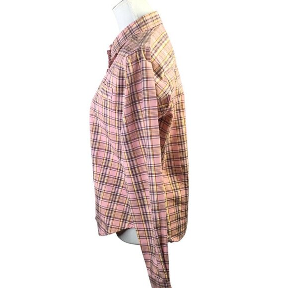 Twenty X 20X Tailored Fit Western Pearl Snap Shirt Blouse Top Metallic Size M/10 - Picture 5 of 9